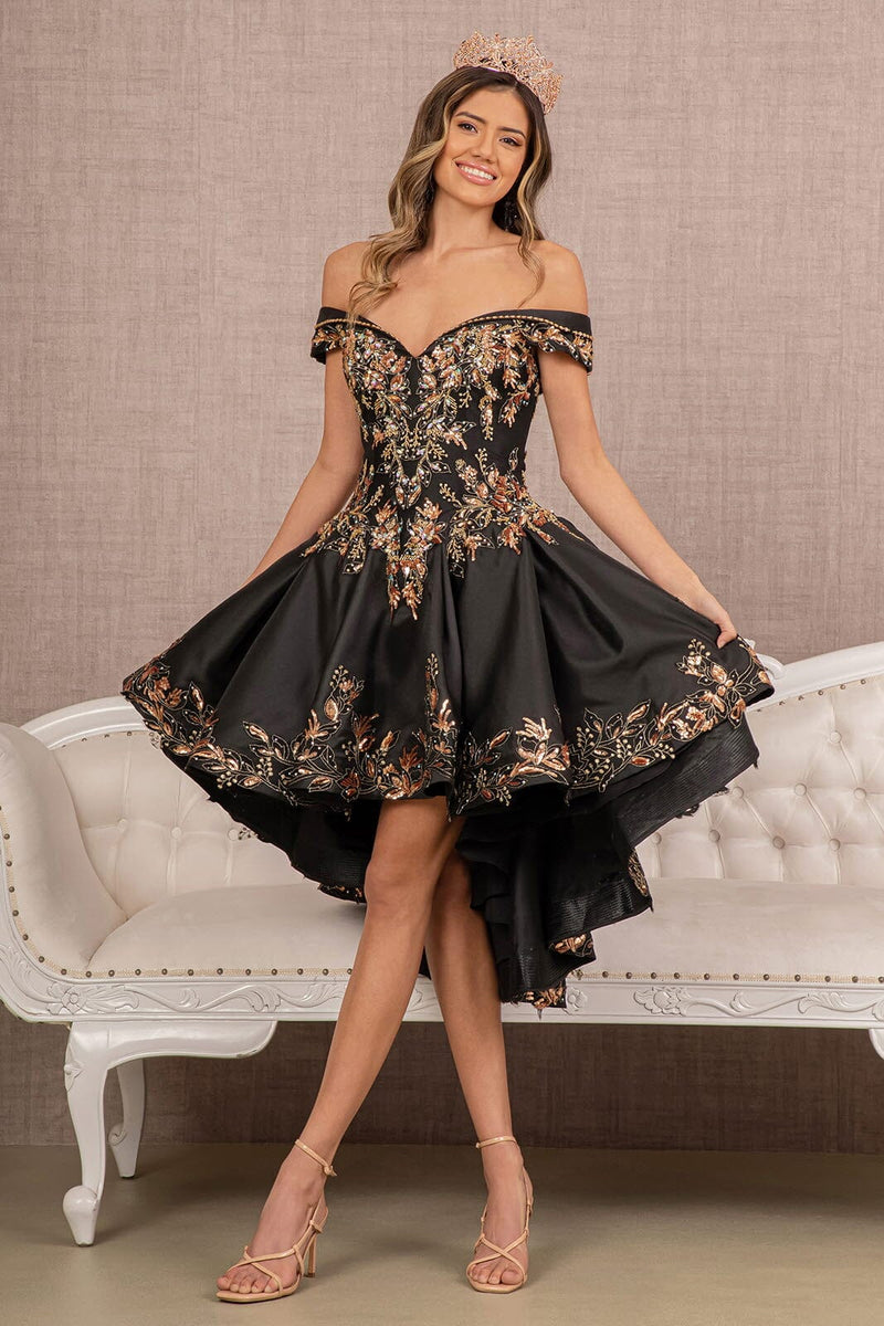 Elizabeth K GL3098 Two-Piece Satin Off-Shoulder Ball Gown sheerdreamz Elizabeth K GL3098 Two-Piece Satin Off-Shoulder Ball Gown sheerdreamz