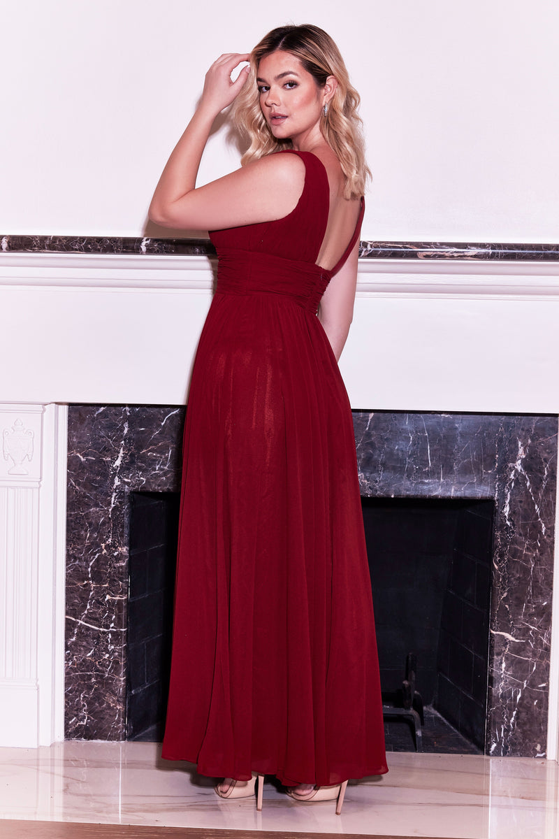 Dylan & Davids Long Formal Chiffon Evening Dress sheerdreamz