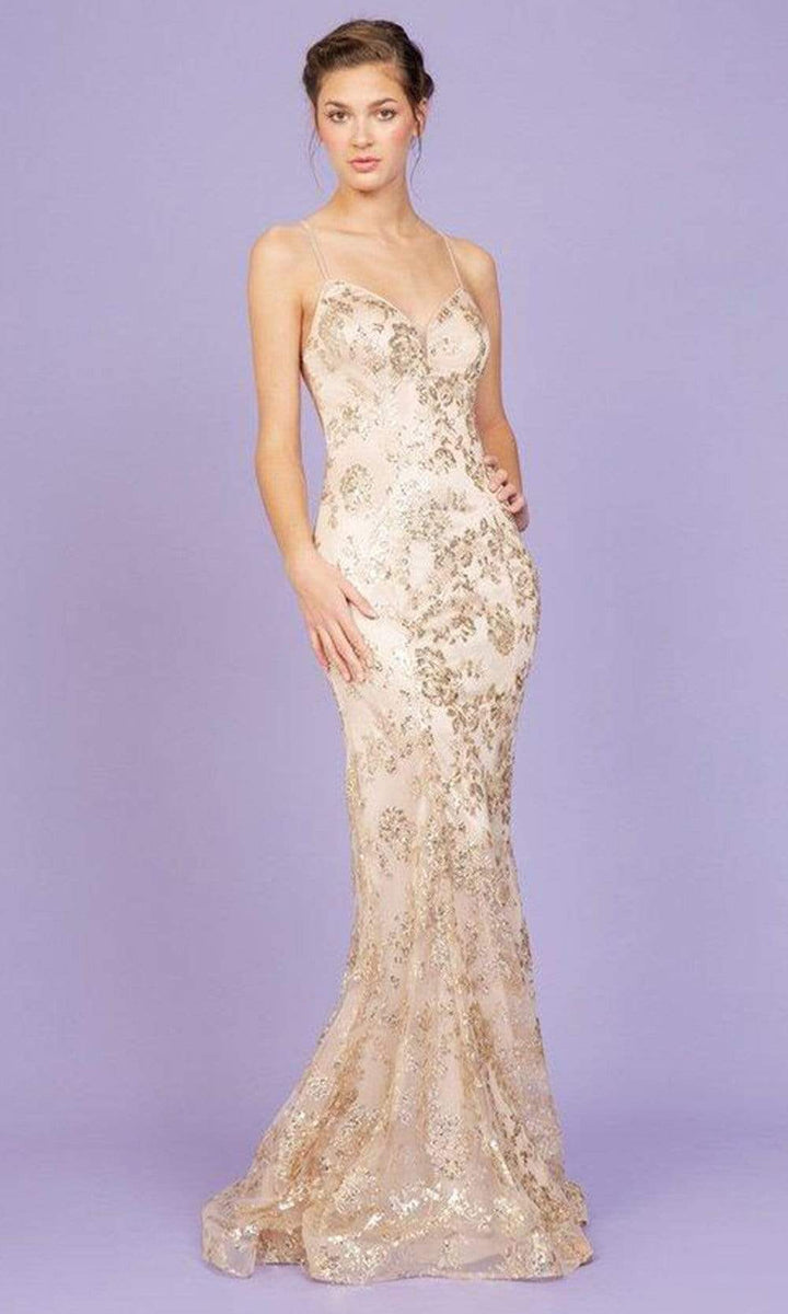 green emerald velvet dress V-Neck Long A-Line Prom Dress with Embroidered Lace Off White / XLarge main image 0