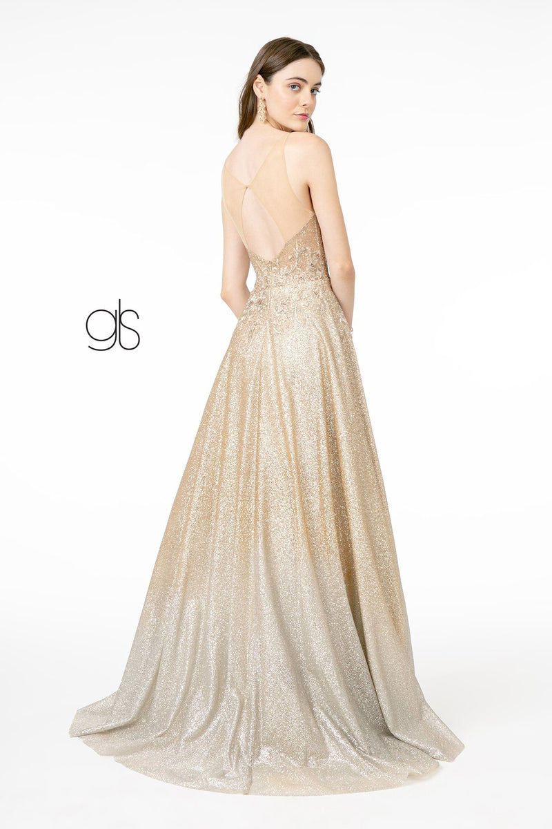 Ombre glitter 2024 long dress