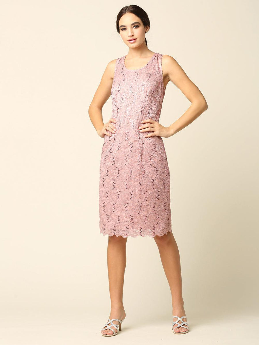 Short Mother of the Bride 2 Piece Lace Jacket Dress– sheerdreamz