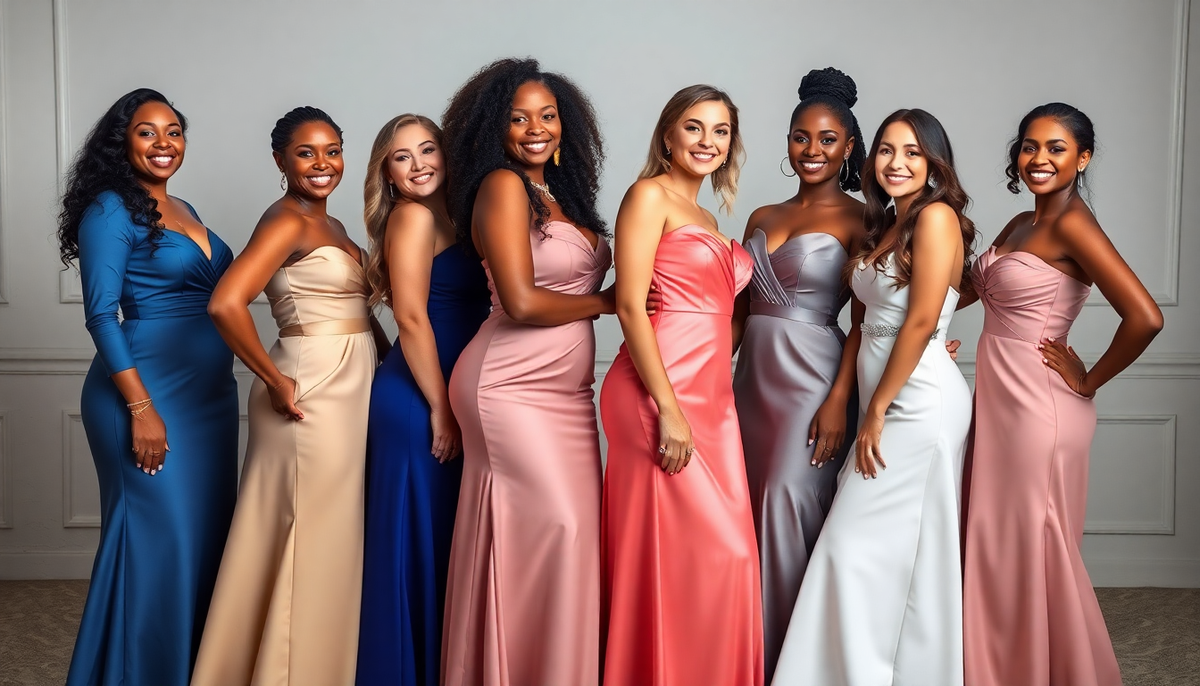 prom dress model vs real body fit difference