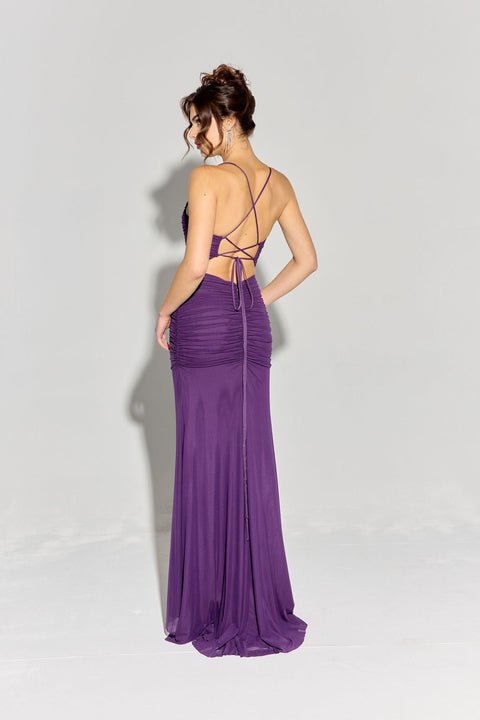 Eureka EK177 jersey fitted sleeveless gown — 0002778