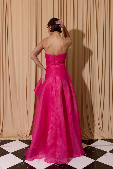 Eureka EK206 organza strapless ball gown — 0003928