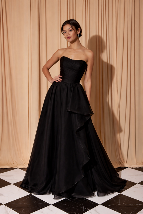 Eureka EK206 organza strapless ball gown — 0003934