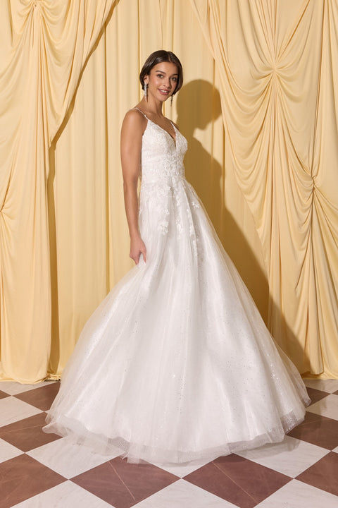 Eureka EK210 Appliqué A-Line Bridal Gown – view 10