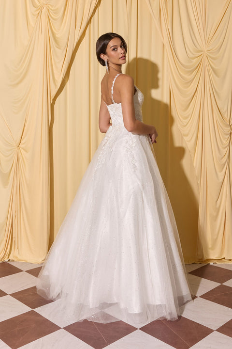 Eureka EK210 Appliqué A-Line Bridal Gown – view 6