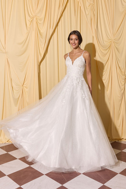 Eureka EK210 Appliqué A-Line Bridal Gown – view 11