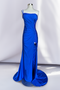 Amelia Couture AC0013 Fitted One-Shoulder Gown with Sli