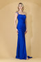 Amelia Couture AC0013 Fitted One-Shoulder Gown with Sli