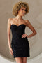 Amelia Couture 7053S Strapless Appliqué Dress