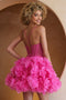 Amelia Couture SU083S Short Sleeveless Ruffled Dress