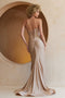 Amelia Couture AG0110 Fitted Strapless Gown with Glitter and Slit