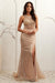 Amelia Couture AG0111 Fitted Sleeveless Sequin Gown with Slit