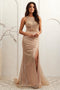 Amelia Couture AG0111 Fitted Sleeveless Sequin Gown with Slit