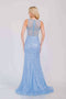 Amelia Couture AG0111 Fitted Sleeveless Sequin Gown with Slit