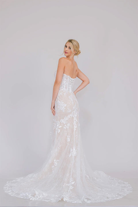Amelia Couture WL0100 Off Shoulder Bridal Mermaid Dress