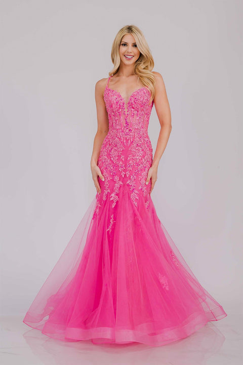 Amelia Couture 2120 Stunning Sleeveless Mermaid Dress with Embellishments