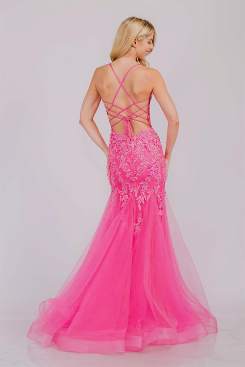 Amelia Couture 2120 Stunning Sleeveless Mermaid Dress with Embellishments