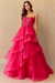 Amelia Couture 4900 Enchanting Strapless A-Line Gown with Layered Skirt