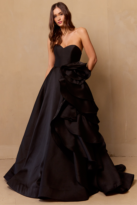 Amelia Couture SU085 Timeless Strapless A-Line Gown
