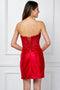 Short Homecoming Strapless Dress by Amelia Couture 9062S