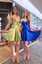 Satin Short Dress by Amelia Couture 9071S