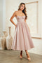 Strapless Tea Length Dress by Amelia Couture 6203S