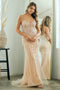Pearl Beaded Evening Gown by Amelia Couture 2132