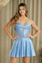 Satin Short Dress by Amelia Couture 9071S