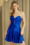 Satin Short Dress by Amelia Couture 9071S