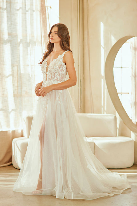 Sleeveless Appliqué Wedding Dress by Amelia Couture 2140
