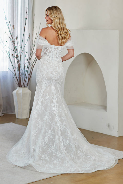 Amelia Couture 2153 Appliqué Off-Shoulder Bridal Gown