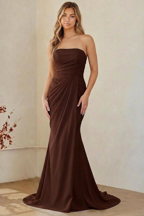 Amelia Couture 6149 Fitted Strapless Gown