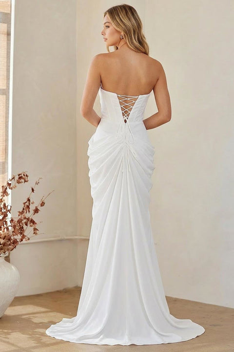 Amelia Couture 6149 Fitted Strapless Gown