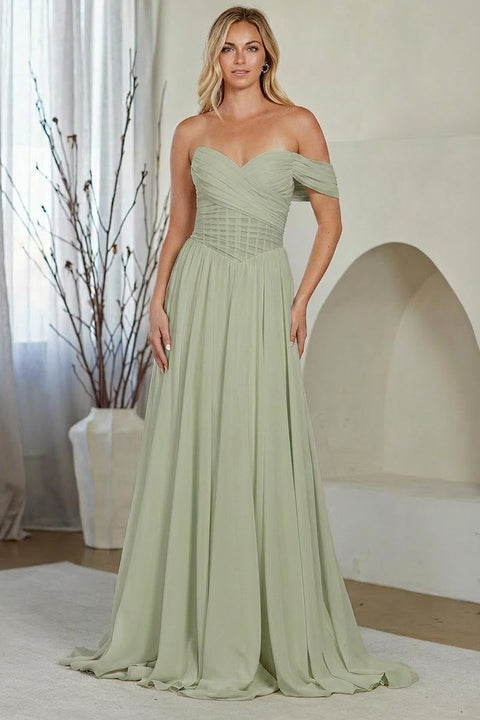 Amelia Couture 9097 One Shoulder A-Line Gown