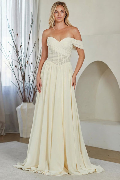 Amelia Couture 9097 One Shoulder A-Line Gown