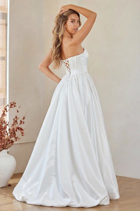 Amelia Couture 2085 Strapless A-Line Bubble Gown