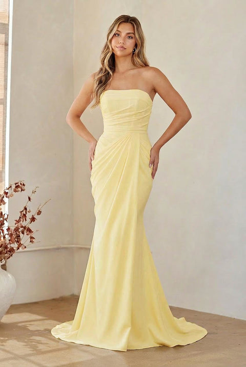 Amelia Couture 6149 Fitted Strapless Gown
