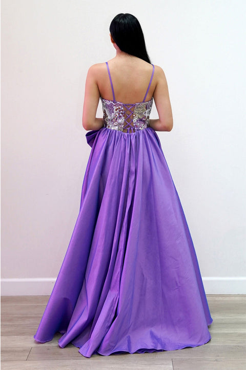 Juliet JT2701A Long Sweetheart Beaded Satin Prom Dress – Aqua Mint