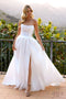 Nox Anabel Strapless Wedding Gown with Corset and Slit JE988