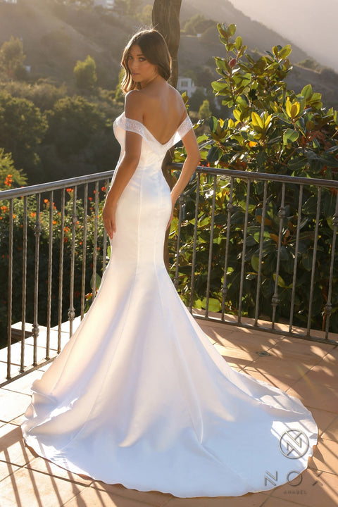 Nox Anabel Off-Shoulder Mermaid Wedding Dress JW979