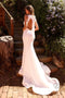 Nox Anabel Halter V-Neck Mermaid Bridal Dress JW985