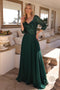 Nox Anabel A-line Gown with Sequin Bodice and 3/4 Sleeves MF103