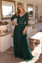 Nox Anabel A-line Gown with Sequin Bodice and 3/4 Sleeves MF103