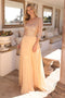 Nox Anabel A-line Gown with Sequin Bodice and 3/4 Sleeves MF103