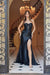 Nox Anabel T1489 Chic Satin Strapless Fitted Gown with Slit