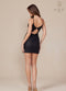 Appliqué Detailed Short Dress with Cutout Back by Nox Anabel E915