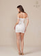 White Off-Shoulder Short Dress with Beaded Details by Nox Anabel Q839W