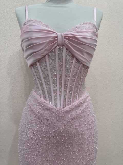 Nox Anabel T7104 Lace Short Sleeveless Dress